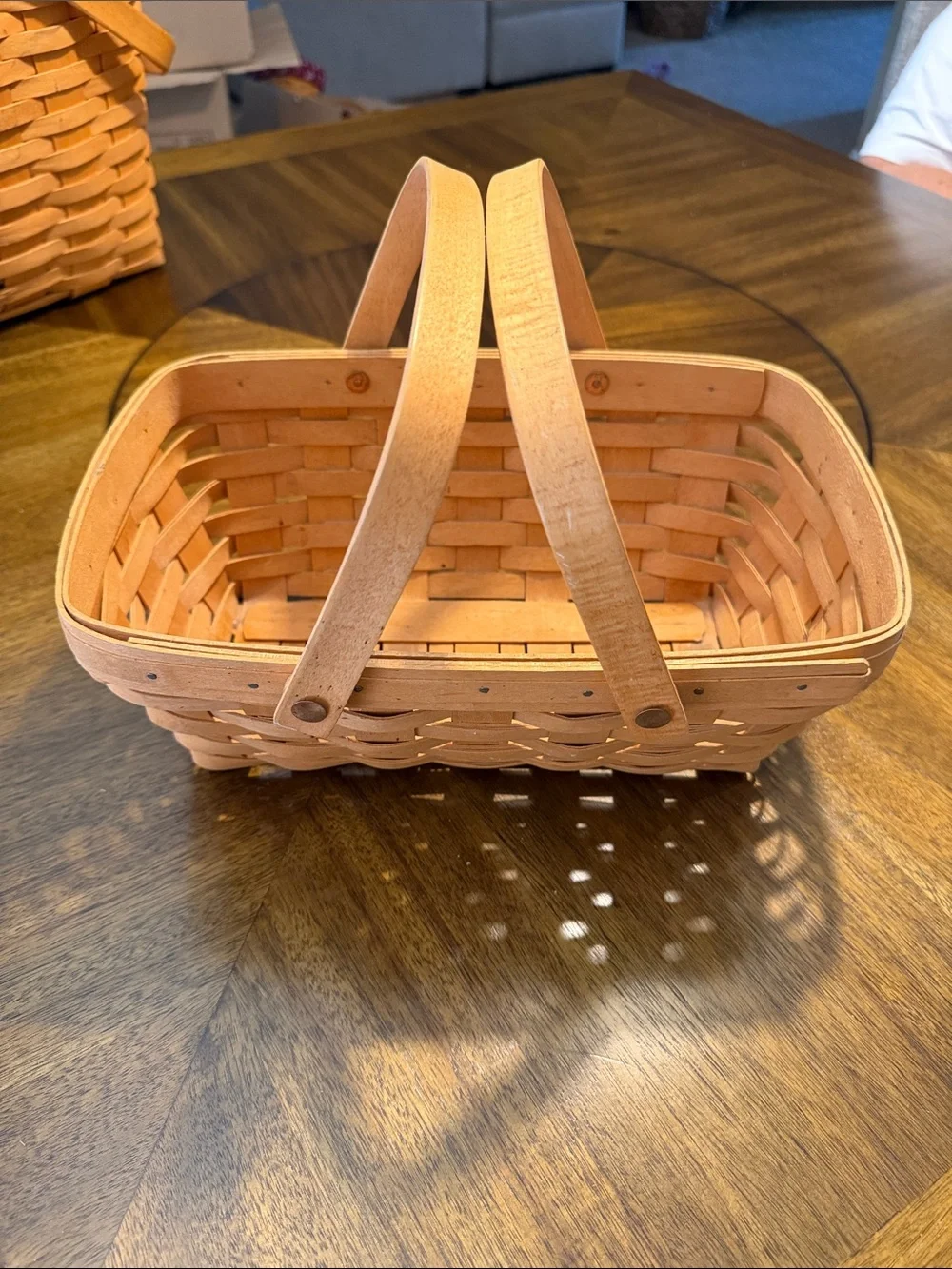 Longaberger Natural Light Brown Woven Serving Basket